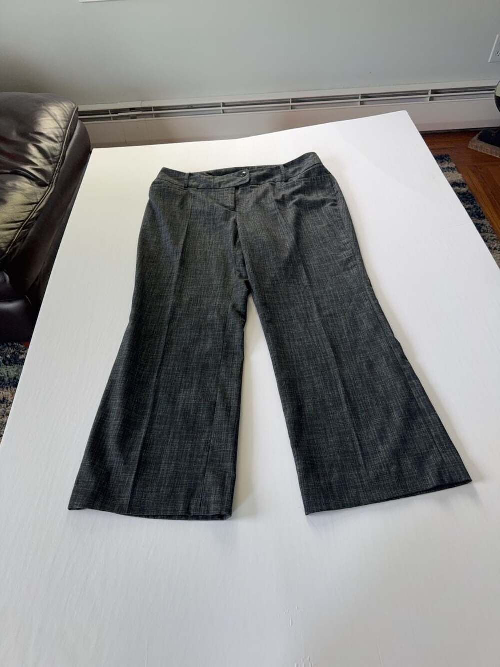Rafaella Women's Gray Textured Dress Pants size 14